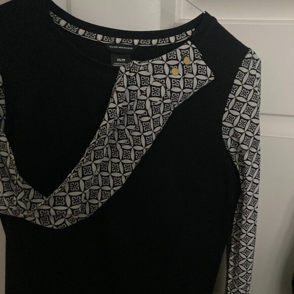 Club Monaco Black shirt Size XS - Picture 3 of 3
